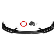 GLOSS BLACK LED FRONT BUMPER LIP W/ LED - HONDA CIVIC Si & HATCHBACK.