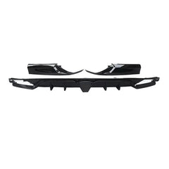 Gloss Black Honda Accord Rear Diffuser + Corner Apron Spats W/ LED.