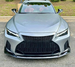 Gloss Black Front Lip V2 -  Lexus IS350 F Sport 2021-2024.