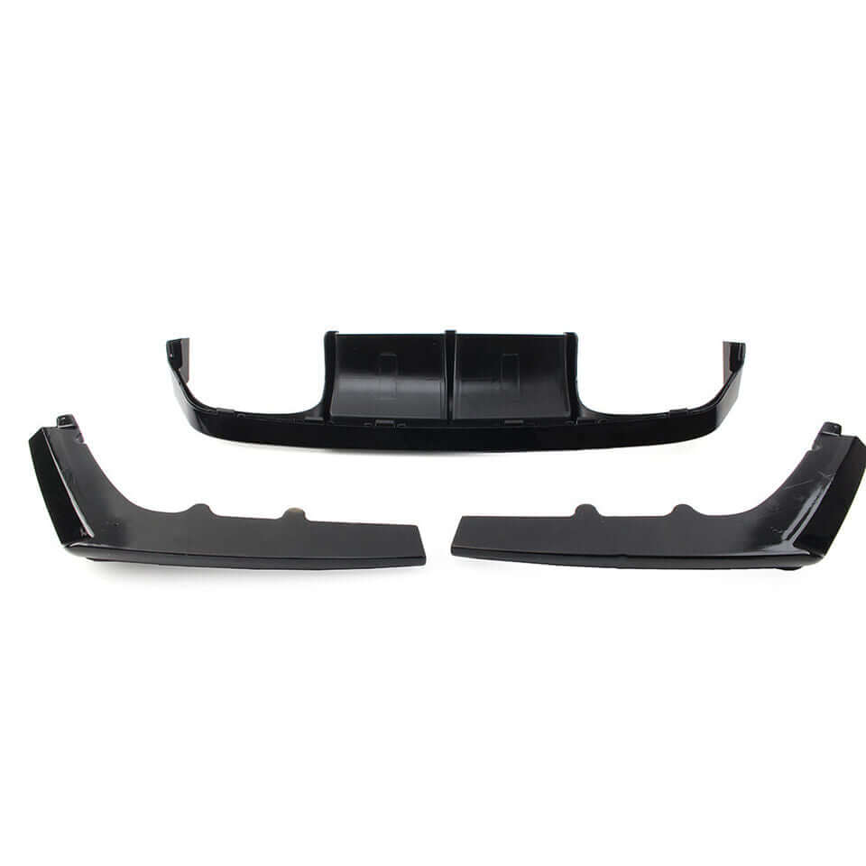 ABS Gloss Black V Style Rear Bumper Diffuser W/LED Brakelight  - BMW M3/M4 F80/F82/F83 2015-2020.