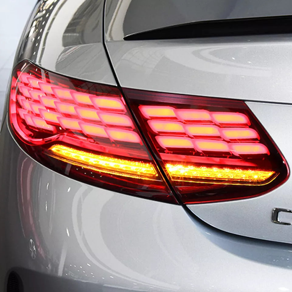 FULL LED Tail Lights Sequential w/ Animation - 2015-2021 Mercedes Benz C-Class.