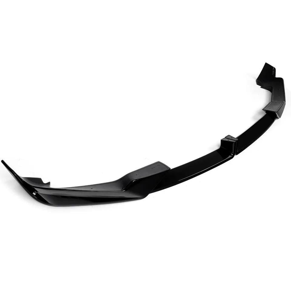 Gloss Black Front Splitter Lip - 2023-25 BMW X5 G05 M Sport LCI MP Style.