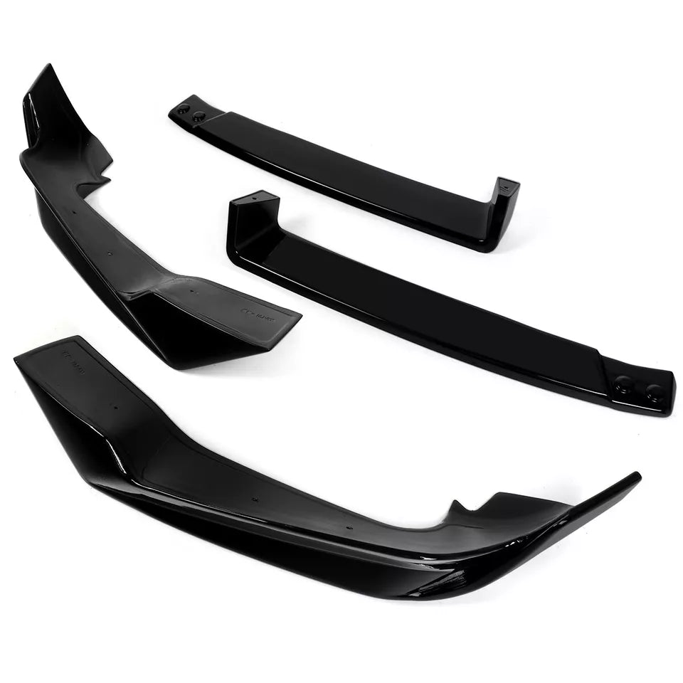 Gloss Black Front Splitter Lip - 2023-25 BMW X5 G05 M Sport LCI MP Style.