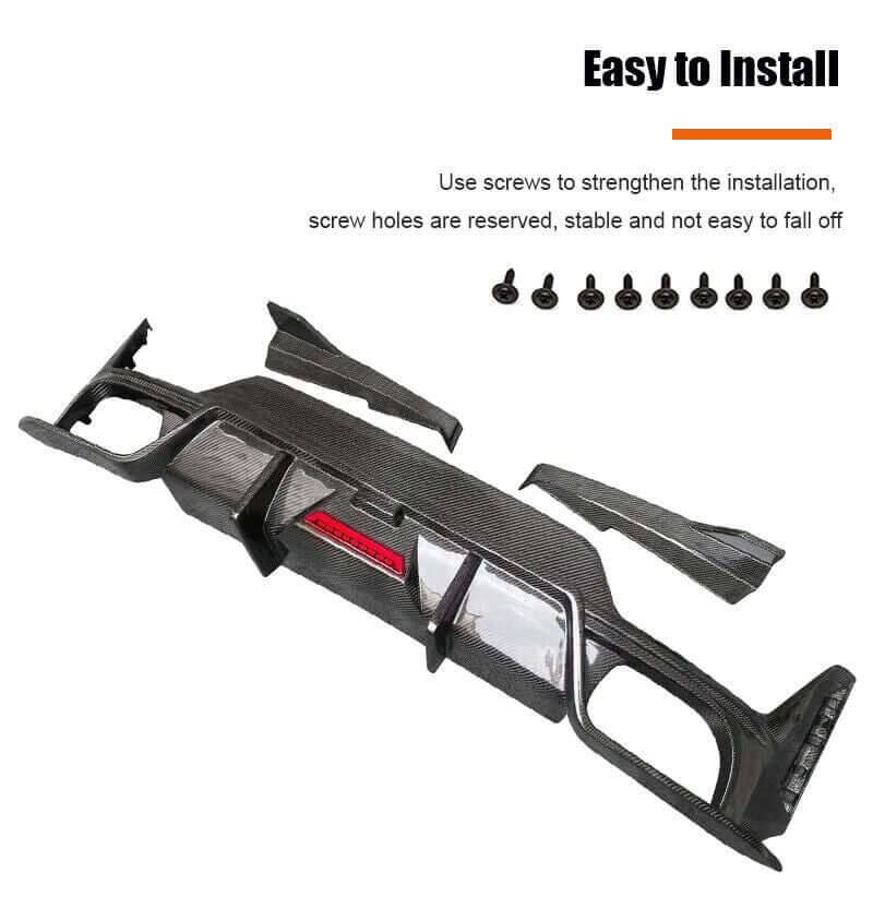 Carbon Fiber Diffuser W/ BrakeLight - BMW G20 LCI 3 Series.