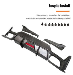 Carbon Fiber Diffuser W/ BrakeLight - BMW G20 LCI 3 Series.