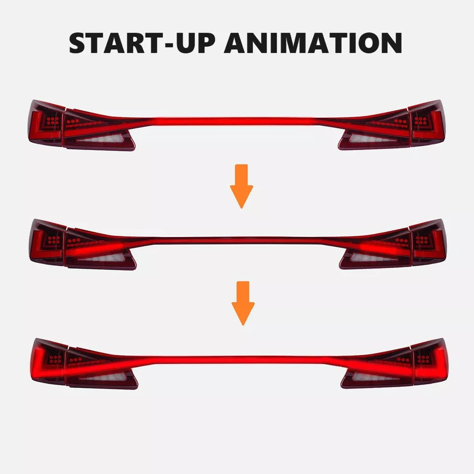 LED Tail lights w/ Trunk Bar Light - Lexus IS250 IS350.