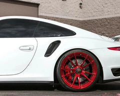 Dry Carbon Fiber Side Fender Air Vent Covers - Porsche 911 991 Turbo S.