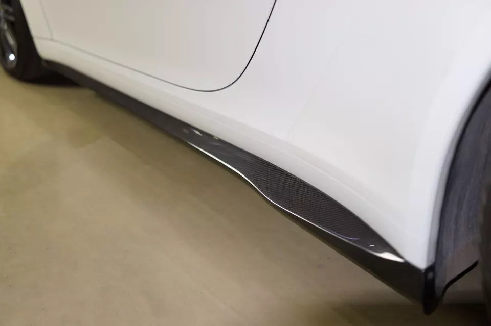 Carbon Fiber Side Skirt Extension - Porsche 911 991 Turbo-S.