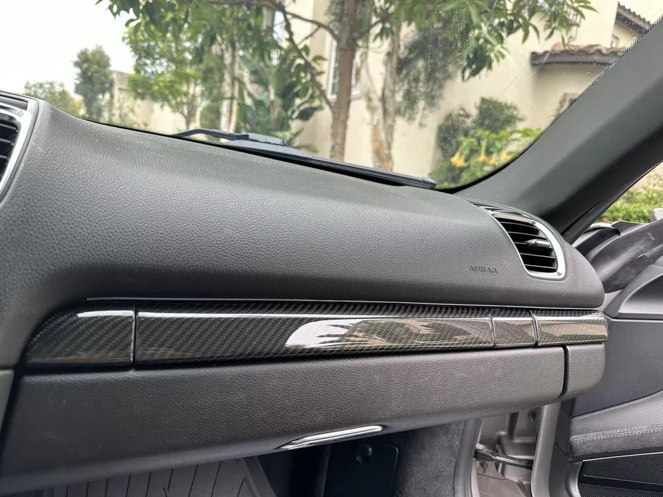 Carbon Fiber Interior Cover Trim Kit - Porsche 911 718 981 Boxster Cayman.