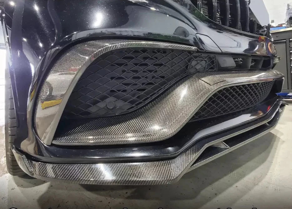 Carbon Front Bumper Vent Trim Covers - Mercedes Benz C292 GLE63.