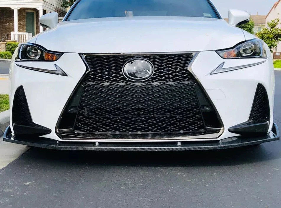 Carbon Fiber Front Lip - Lexus IS300 IS350 Base F Sport 2017-2020.