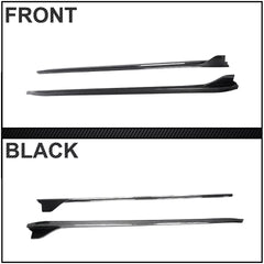 V2 Carbon Side Skirts Extension Lip - Porsche 718 Boxster Cayman 2016-2019.