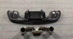 GT4 Style Carbon Fiber Rear Diffuser - Porsche 718 Boxter Cayman.