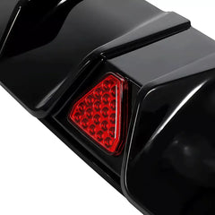 GLOSS BLACK REAR DIFFUSER W/ LED LIGHT - HONDA CIVIC 2022-2024.