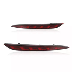 Red Rear Reflector LED Turn Signal Brake Lights - Tesla Model 3/Y.