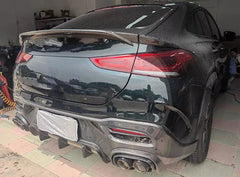 Carbon Rear Bumper Diffuser w/ Exhaust tips - Mercedes Benz W167 GLE350 GLE53 GLE63 AMG Coupe.