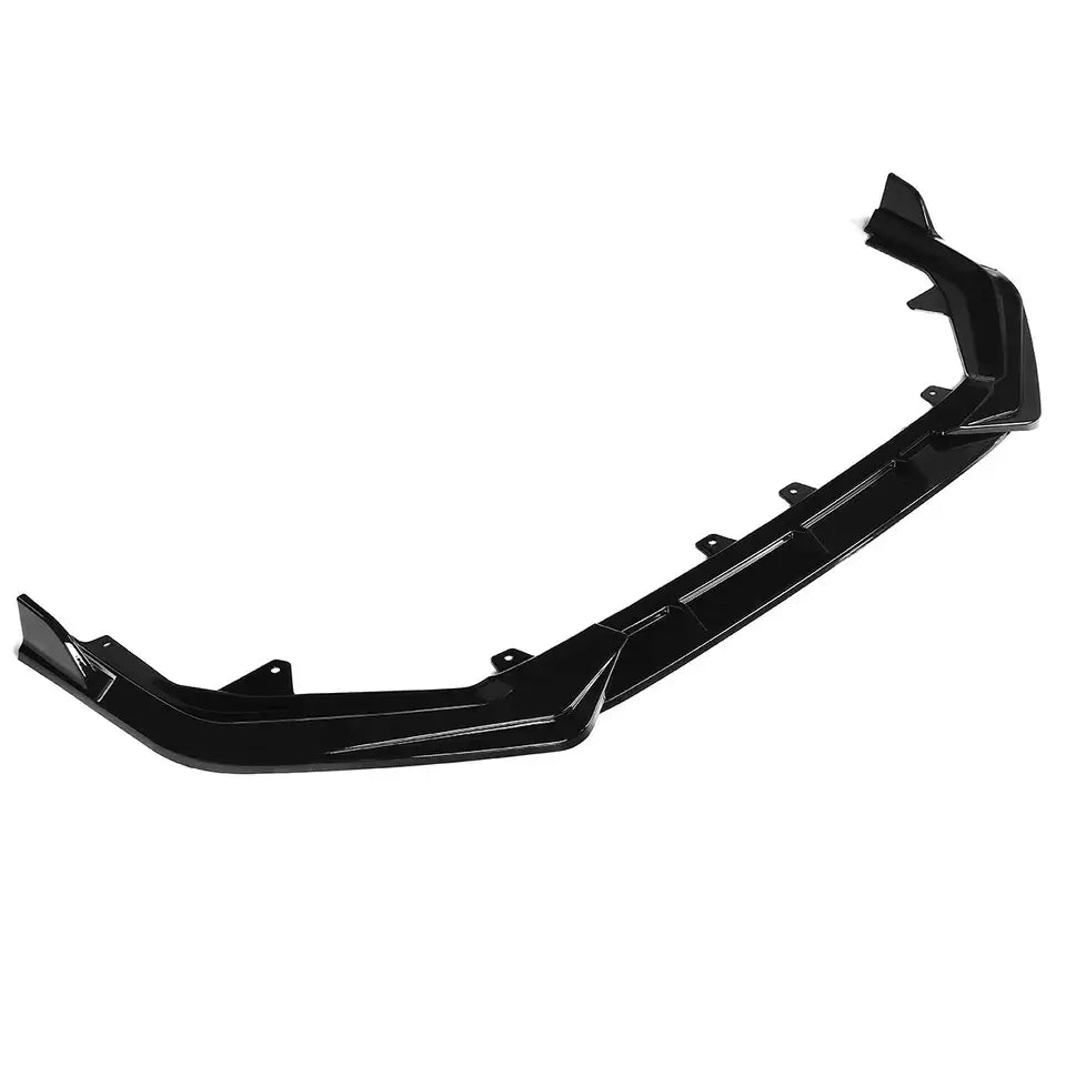 Gloss Black Front Lip Spoiler Splitter - Honda Civic 11th Gen.