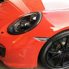 Carbon Fiber Front Headlight Cover Trim - Porsche Carrera 991.