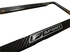 Carbon Fiber License Plate Frame " F Sport " Logo - Lexus.