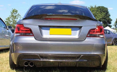 V Style Carbon Fiber Spoiler Rear Trunk Spoiler - BMW E82 1-Series.