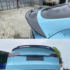 Carbon Fiber Rear Trunk  Spoiler Wing - Tesla Model 3.