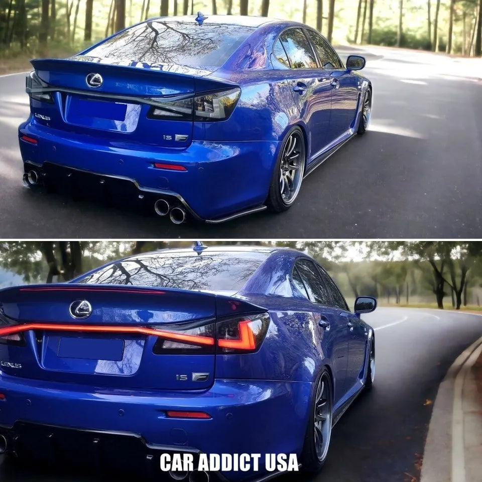 LED Tail lights w/ Trunk Bar Light - Lexus IS250 IS350.