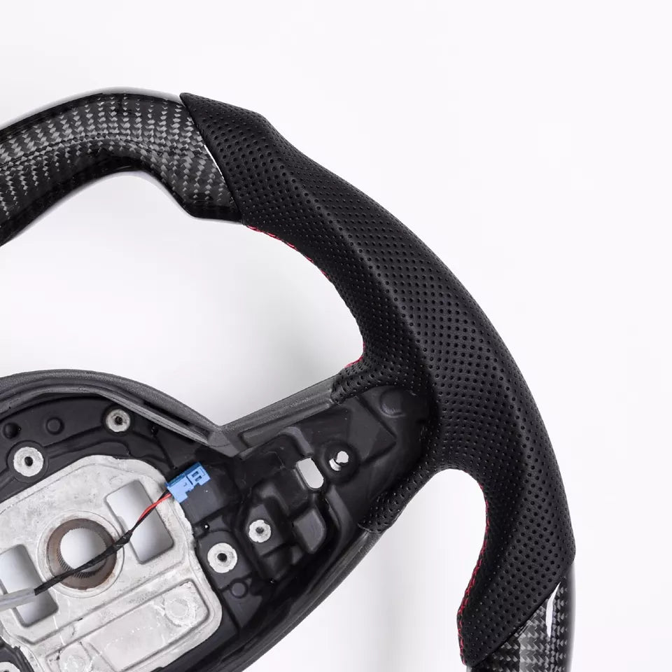 Carbon fiber Steering Wheel w/ heated - Mercedes-Benz W205 C63 AMG CLA GLE GLS.