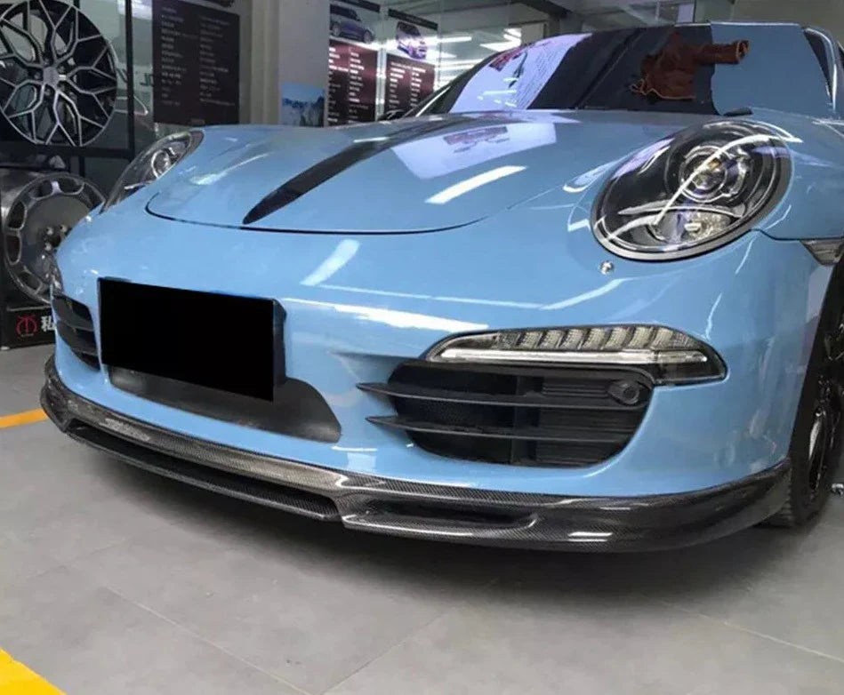 Carbon Fiber Front Bumper Lip - Porsche 991 & 991.1.
