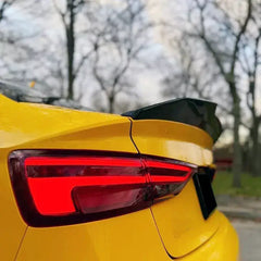 PSM Style High Kick Carbon Fiber Trunk Spoiler - Audi RS3 / S3 / A3 8V.