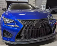 Carbon Fiber Front Bumper Lip - Lexus RC F Coupe.