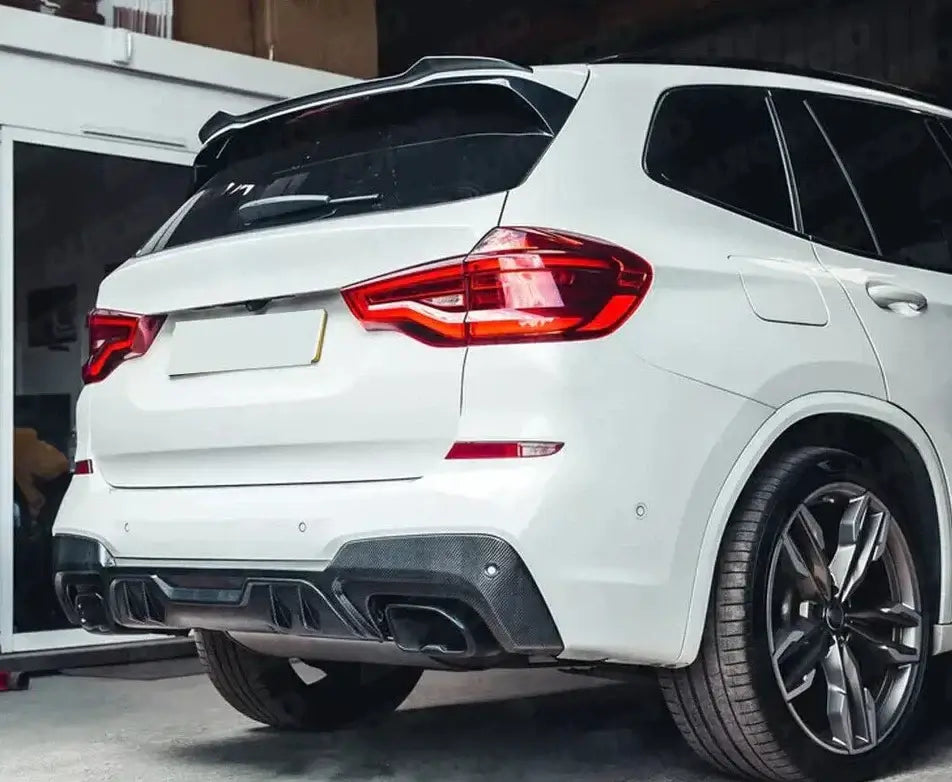 Carbon Fiber Rear Bumper Diffuser - BMW X3 G01 M Sport.