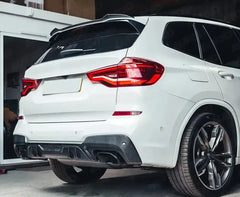 Carbon Fiber Rear Bumper Diffuser - BMW X3 G01 M Sport.