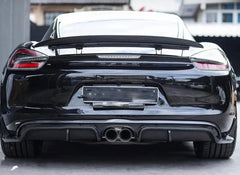 Carbon FIber Rear Trunk Spoiler Wing - Porsche 981 Boxster Cayman Coupe 2013-16.