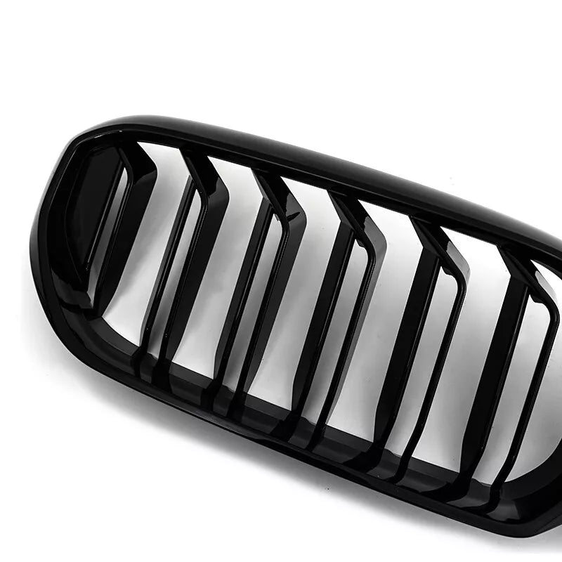 Gloss Black Front Kidney Grille Dual Slat Grill - BMW G30 5 Series.