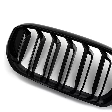 Gloss Black Front Kidney Grille Dual Slat Grill - BMW G30 5 Series.