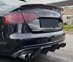 Carbon Fiber Rear Bumper Diffuser - Audi S4 B8/B8.5 Sedan 2008-16.