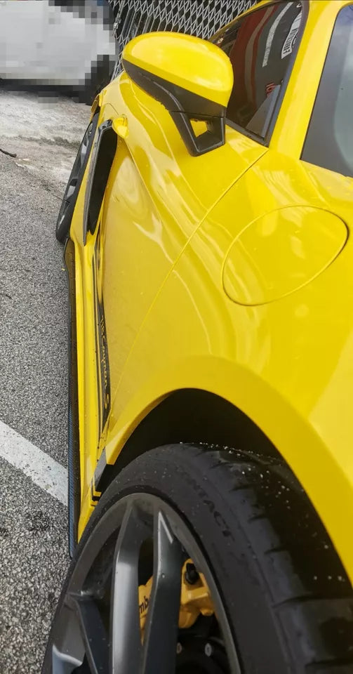Carbon Fiber Side Skirt Extension - Porsche 718 Boxter Cayman.