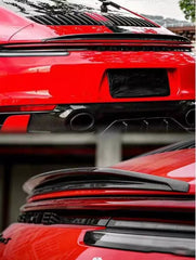 Carbon Fiber Trunk rear Spoiler - Porsche 911 992 Carrera Turbo S 4S 19+.