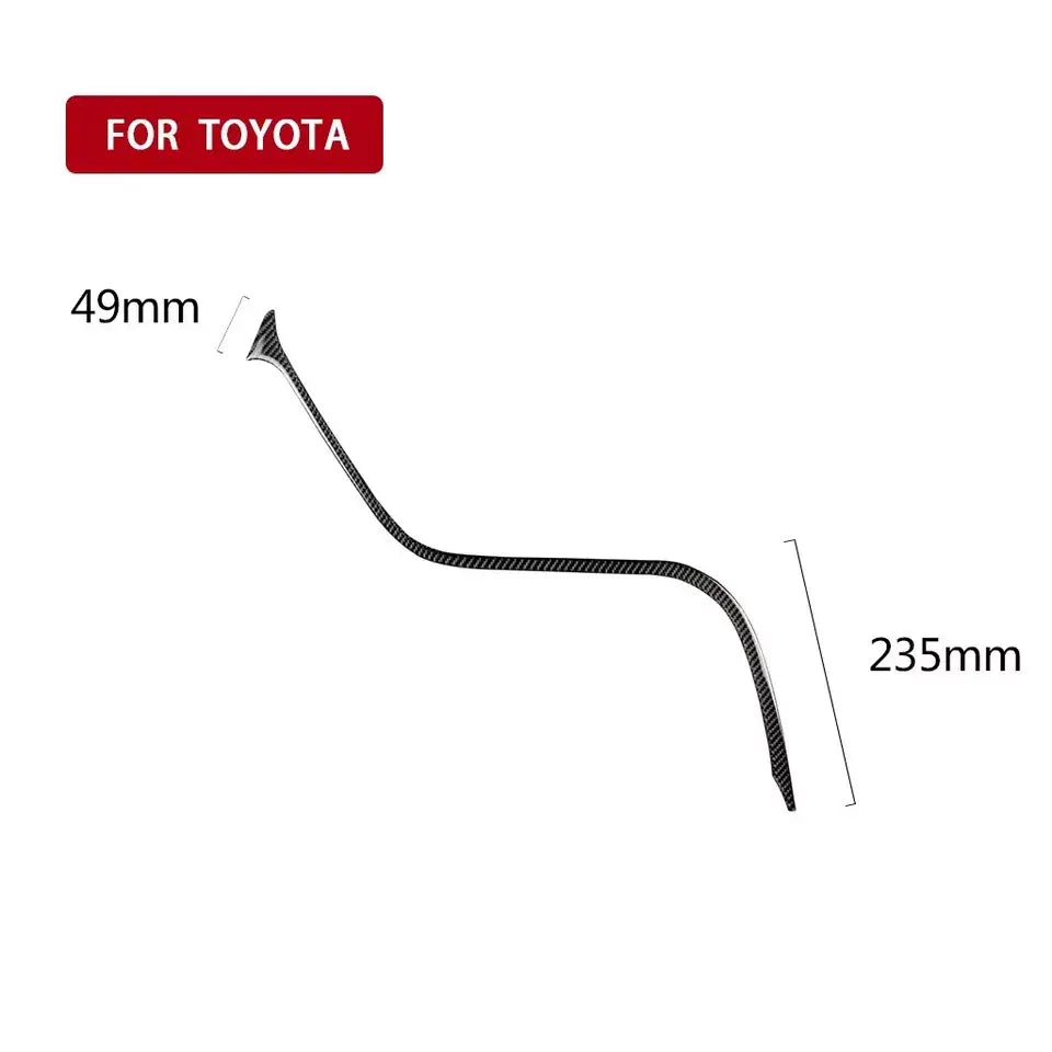 Carbon Fiber Interior Center Console Trim Strip - Toyota Camry.
