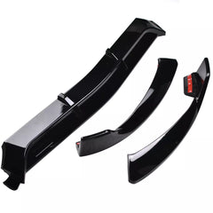 Gloss Black Front Lip Splitter - Mercedes Benz W205 C-Class Sport Model.