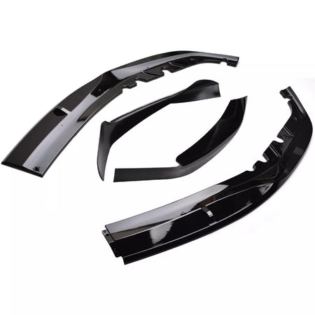 V1 Gloss Black Front Lip Extension - 2017-2020 BMW 5-Series G30 M-Sport.