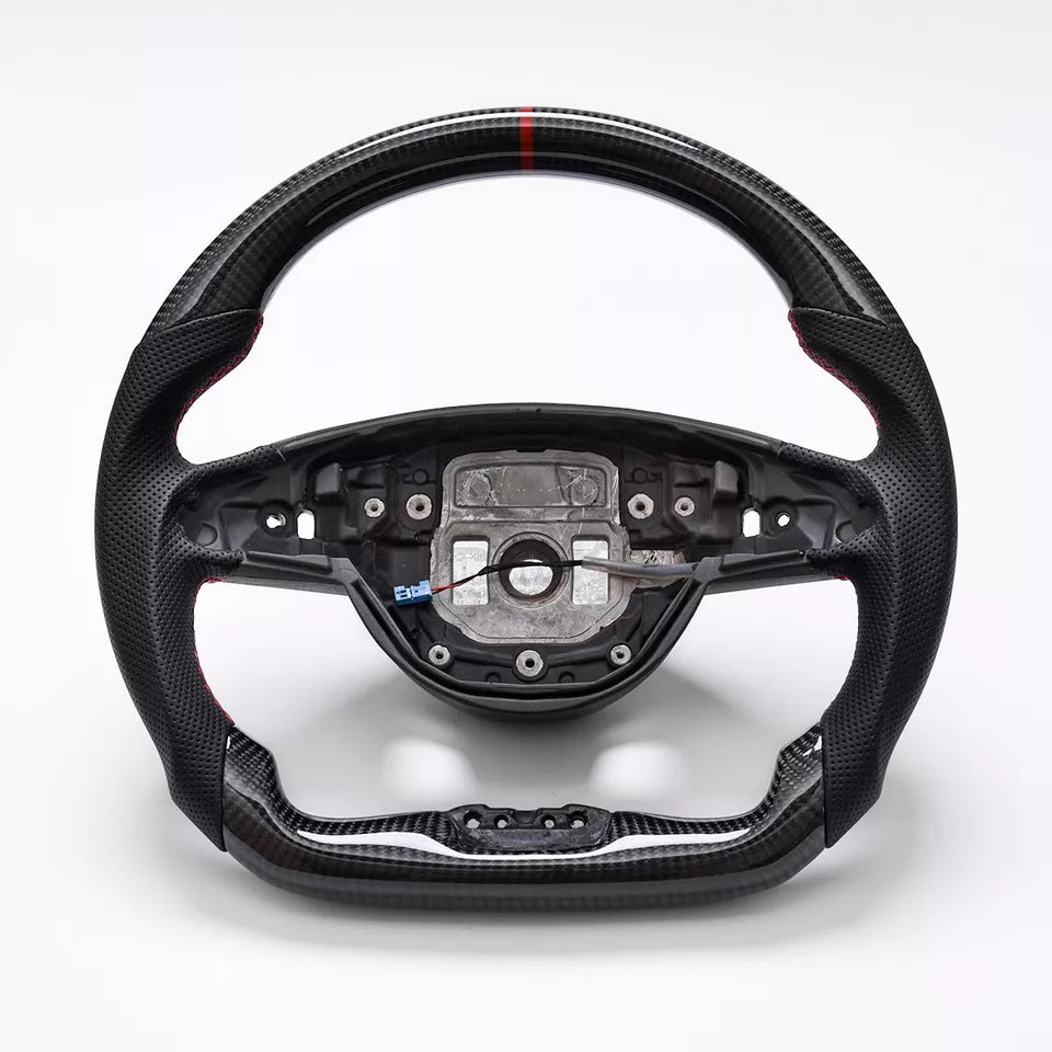 Carbon fiber Steering Wheel w/ heated - Mercedes-Benz W205 C63 AMG CLA GLE GLS.