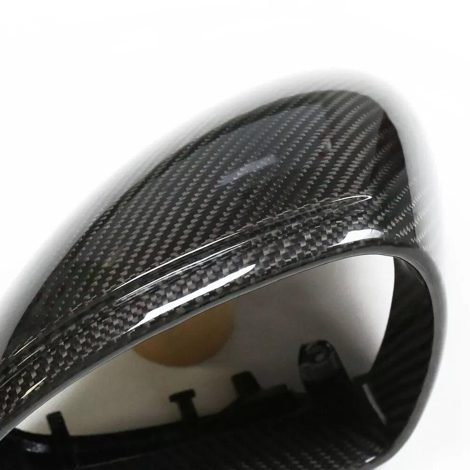 Dry Carbon Fiber Mirror Cap Set Replacement - Porsche 981 Boxster GTS 991 911.