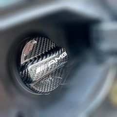 Carbon Fiber Gas Fuel Cap Cover For Mercedes Benz.