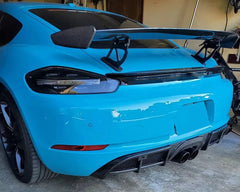 Carbon Fiber Rear Diffuser - Porsche 718 Boxster & Cayman.