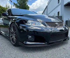 Carbon Fiber Front Bumper Splitter Lip - Lexus ISF Sedan.