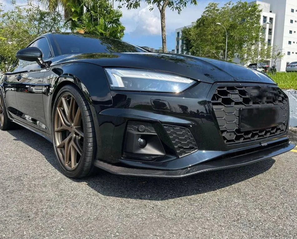 Carbon Fiber Front Lip Splitter - Audi S5/A5 S-Line B9.