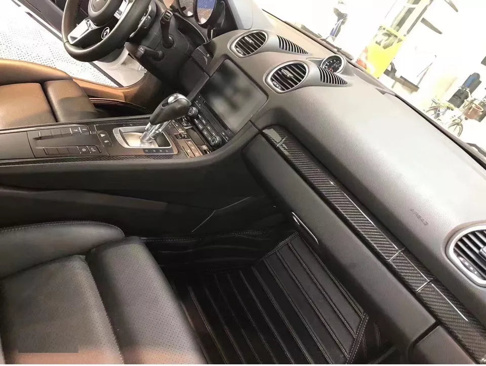 Carbon Fiber Interior Cover Trim Kit - Porsche 911 718 981 Boxster Cayman.