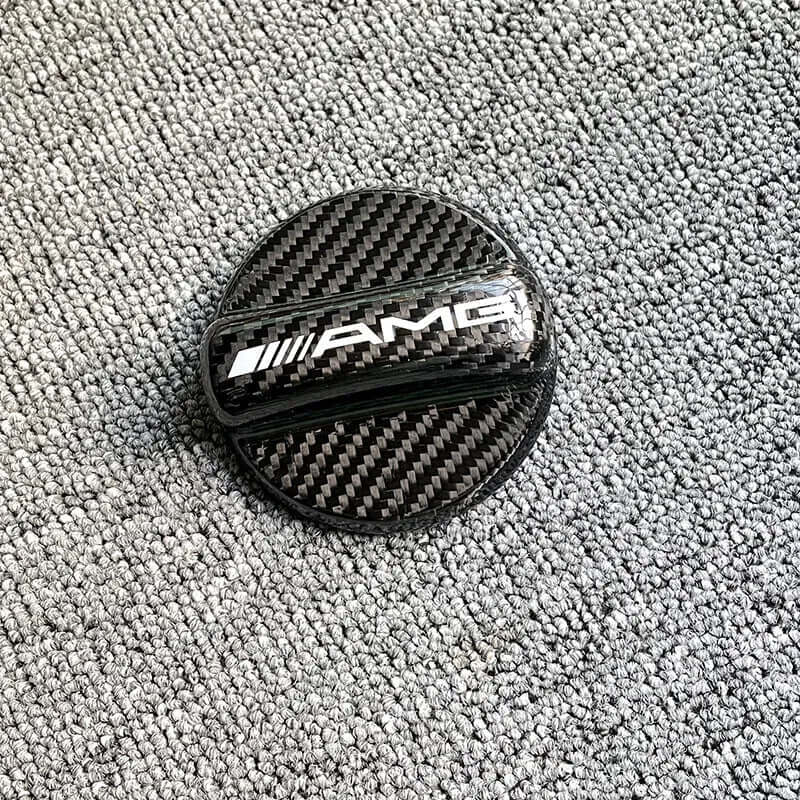 Carbon Fiber Gas Fuel Cap Cover For Mercedes Benz.