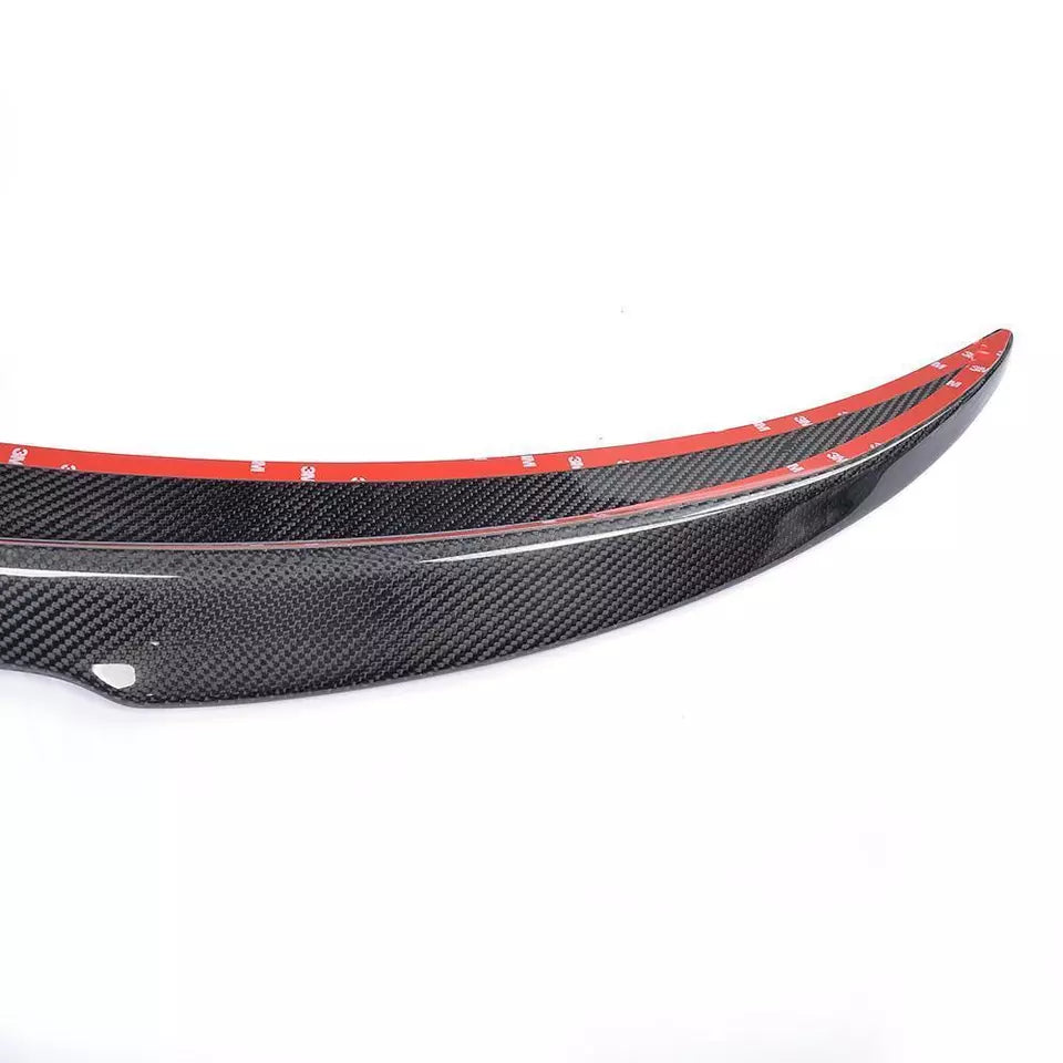 V Style Carbon Rear Trunk Spoiler- Mercedes Benz C-Class w205 C205 C300 C63 Coupe.